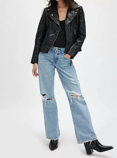 Mauritius Noelia Leather Jacket In Black