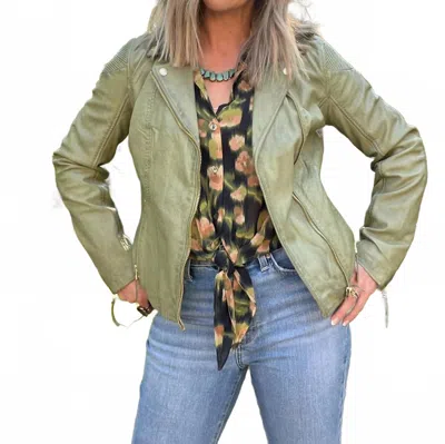 Mauritius Raizel Classic Fitted Jacket In Sage In Green