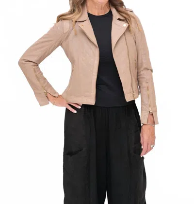 Mauritius Sinta Leather Jacket In Sand In Brown
