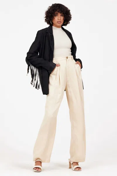 Mauritius Tanny Leather Blazer In Black In Neutral