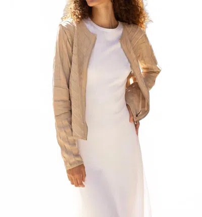 Mauritius Tila Jacket In Beige In Brown