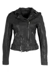 Mauritius Wild 2 Rf Leather Jacket In Dark Green In Green
