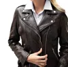 Mauritius Wild Leather Jacket In Mahogany In Multi