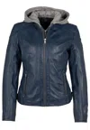 Mauritius Women's Allice Rf Leather Jacket, Blue In Blue