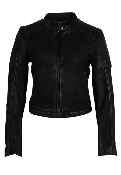 Mauritius Women's Amyna Rf Leather Jacket, Black