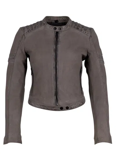 Mauritius Women's Amyna Rf Leather Jacket, Grey