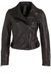 Mauritius Peggie Leather Jacket In Black In Black