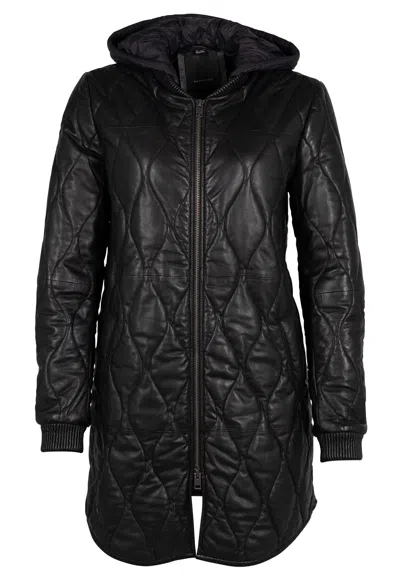 Mauritius Women's Black Arjeta Cf Leather Jacket