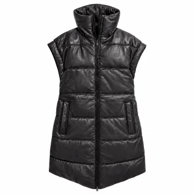 Mauritius Women's Black Oversized Modern Elongated Puffer Katrin