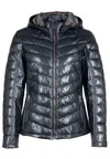 Mauritius Women's Blue Corbin Cf Leather Jacket, Anthra In Blue