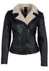 Mauritius Women's Brown Jenja Cf Leather Jacket, Navy In Brown