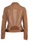 Mauritius Women's Brown Sunny Rf Leather Jacket, Cognac In Brown