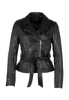 Mauritius Peggie Leather Jacket In Black In Black