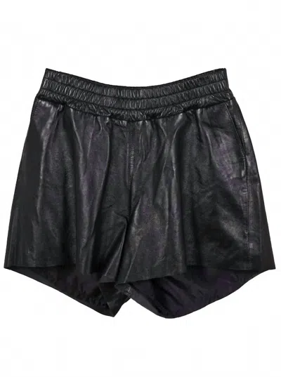 Mauritius Women's Dija Leather Short In Black