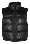 Mauritius Women's Ellice Os Leather Vest, Black In Black