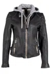 Mauritius Women's Finja Rf Leather Jacket, Black In Black