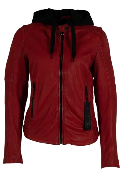 Mauritius Women's Jadyn Rf Leather Jacket, Red