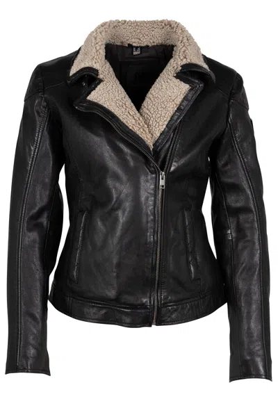 Mauritius Women's Jenja Rf Leather Jacket, Black