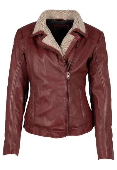 Mauritius Women's Jenja Rf Leather Jacket, Red