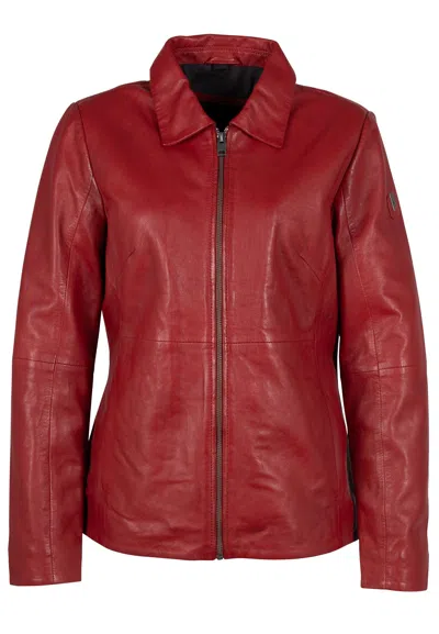Mauritius Women's Kelley Cf Leather Jacket, Red