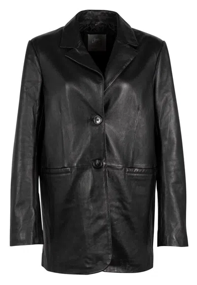Mauritius Women's Lieke Cf Leather Blazer, Black