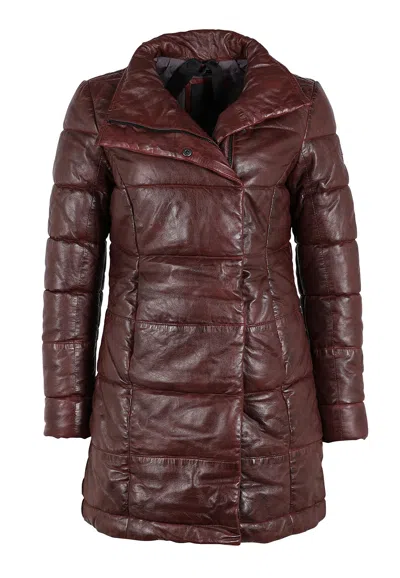 Mauritius Women's Lya Leather Jacket, Ox Red