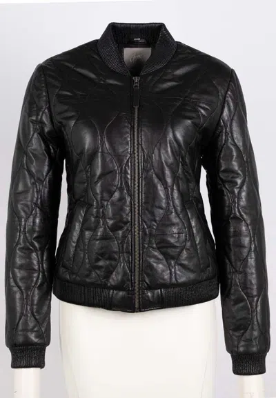 Mauritius Women's Mailisa Cf Leather Jacket, Black