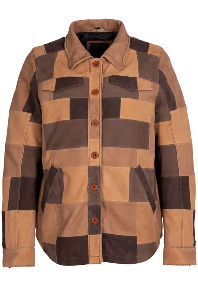 Mauritius Women's Neutrals / Brown Keona Rf Leather Jacket, Cognac