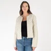 Mauritius Women's Neutrals / White Hillary Cf Leather Jacket, Ivory In White