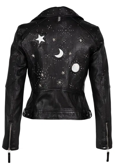 Mauritius Women's Noelia Rf Leather Jacket, Black