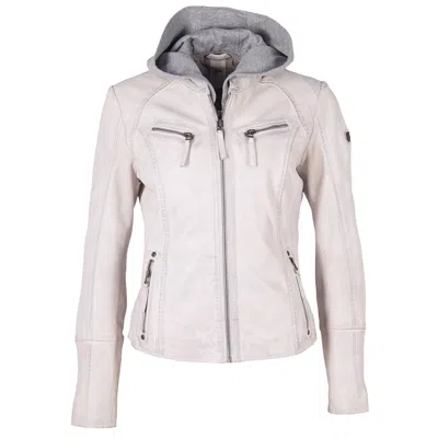 Mauritius Women's Nola Leather Jacket, White