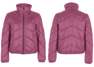 Mauritius Women's Pink / Purple Nele Cf Leather Jacket, Pink In Pink/purple