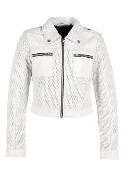 Mauritius Women's Shala Rf Leather Jacket, White