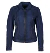 Mauritius Women's Sunny Rf Leather Jacket, Blue In Blue