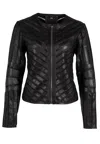 Mauritius Women's Tila Rf Leather Jacket, Black In Black
