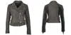 Mauritius Women's Zoe Rf Leather Jacket, Dark Grey In Grey