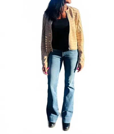Mauritius Yva Mesh Jacket In Beige In Brown