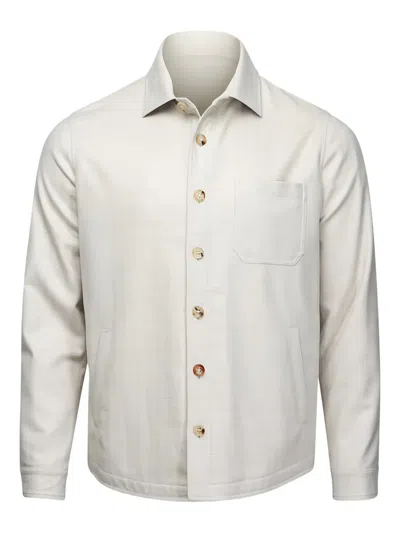 Maurizio Baldassari Buttoned Chest-pocket Shirt In Neutral