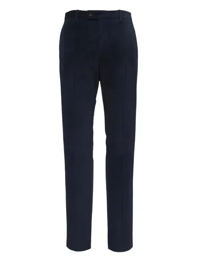 Maurizio Baldassari Corduroy-texture Trousers In Black