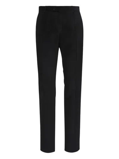 Maurizio Baldassari Corduroy-texture Trousers In Black