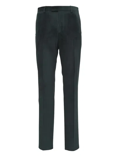 Maurizio Baldassari Corduroy-texture Trousers In Green