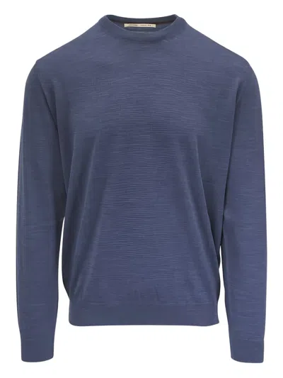 Maurizio Baldassari Crew Neck Sweater In Blue