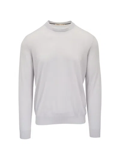 Maurizio Baldassari Crew-neck Cashmere Sweater In Gray