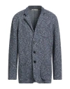 Maurizio Baldassari Man Blazer Navy Size 48 Virgin Wool, Cotton, Polyamide In Blue