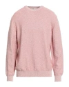 Maurizio Baldassari Man Sweater Brick Size Xxl Cotton, Viscose, Polyester In Pink