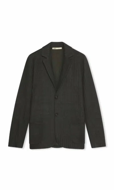 Maurizio Baldassari Men's Soft Cashmere Rib Swacket In Black