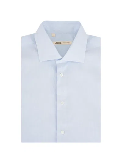 Maurizio Baldassari Pinstripe-pattern Shirt In Blue