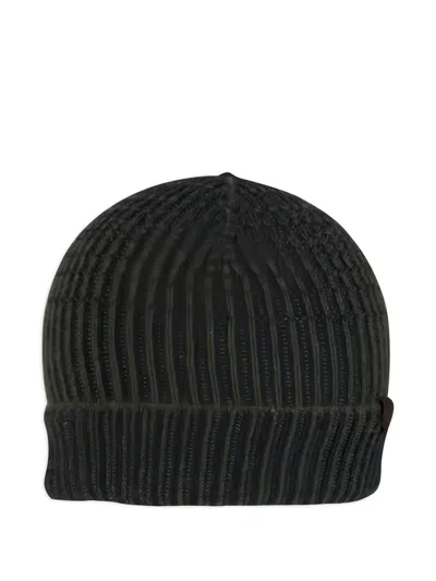 Maurizio Baldassari Ribbed Beanie Hat In Green