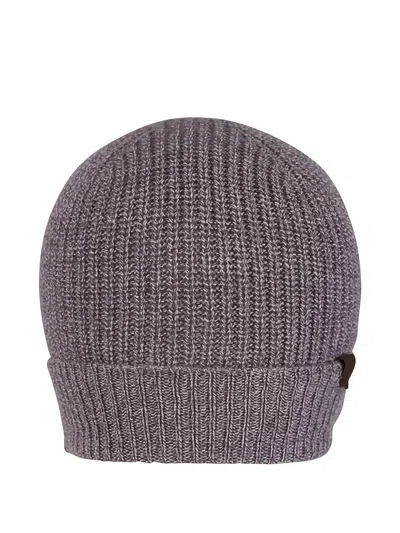 Maurizio Baldassari Ribbed Hat In Gray