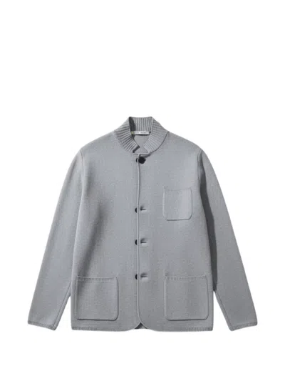 Maurizio Baldassari Ribbed-trim Patch-pocket Jacket In Black